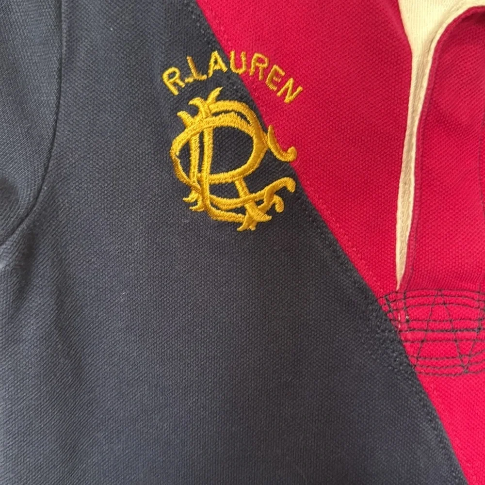 Polo Ralph Lauren Girls Dress Size 6X Colorful Classic Preppy Logo Pony Collar